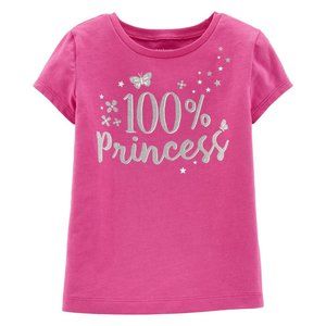 Carter's Toddler Girl S/S Shirt Princess 5T NEW